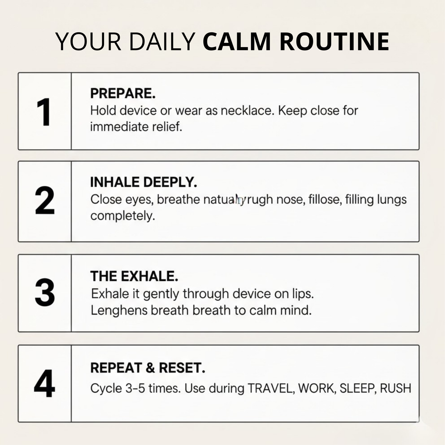 The Exhale. Stress-Relief Necklace.